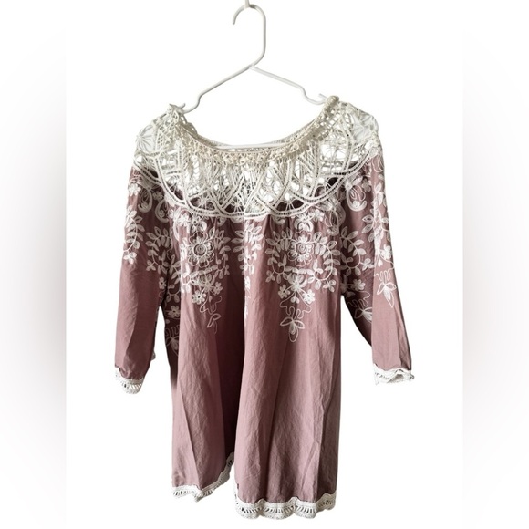 Sundance Embroidered Blouse Size XL - Picture 1 of 15